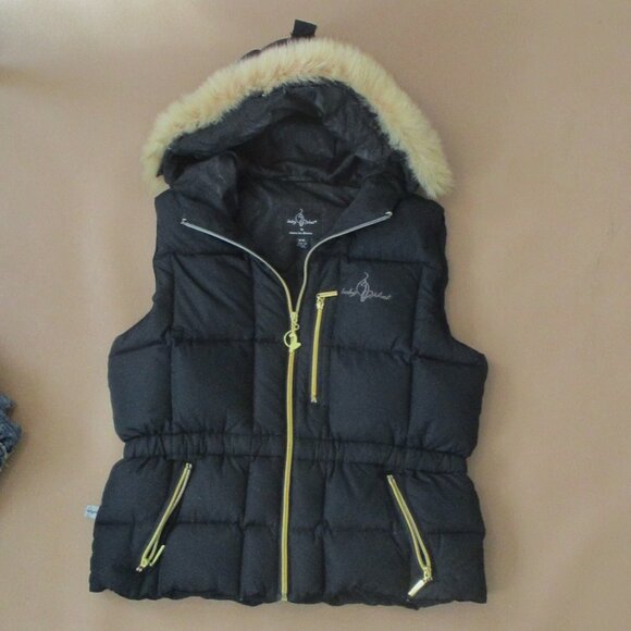 Baby Phat Black Sleeveless Puffer Vest Girl’s size Medium Junior - Picture 1 of 4